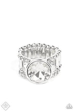 Load image into Gallery viewer, Paparazzi Ring - High Roller Sparkle - White

