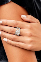 Load image into Gallery viewer, Paparazzi Ring - High Roller Sparkle - White
