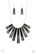 Load image into Gallery viewer, Paparazzi Necklace -   FAN-tastically Deco - Black - Fashion Fix
