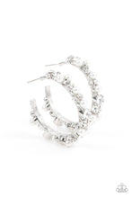Load image into Gallery viewer, Paparazzi Earrings - Let There Be SOCIALITE - White
