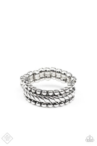 Paparazzi Ring -   Tangible Texture - Silver - Fashion Fix
