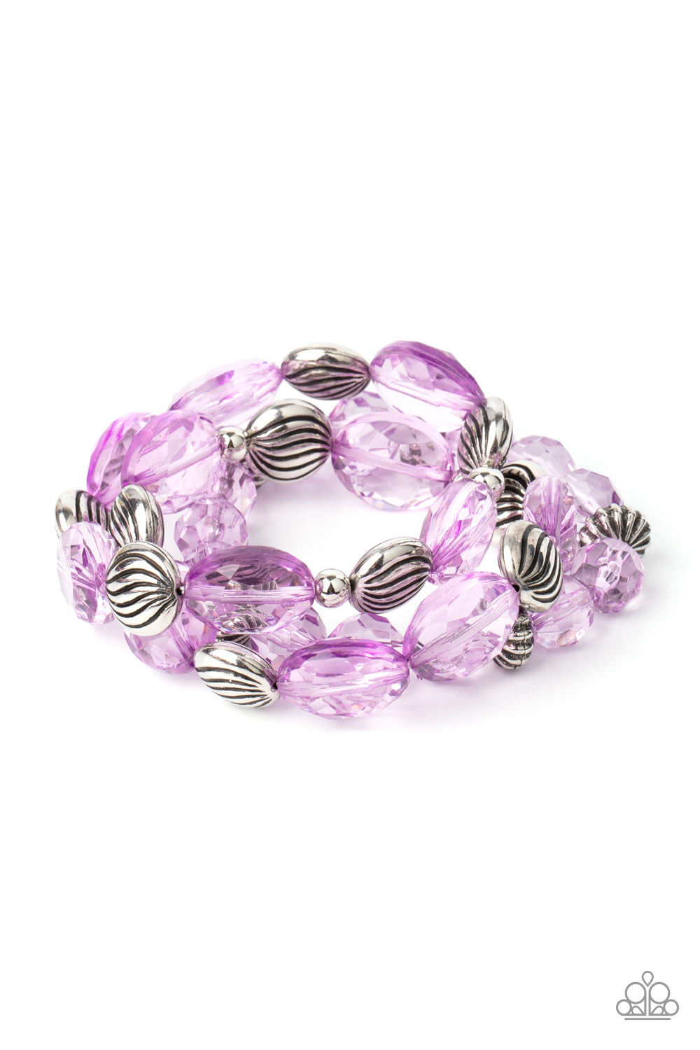 Paparazzi Bracelet -    Crystal Charisma - Purple