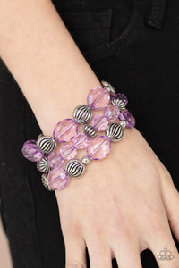 Paparazzi Bracelet -    Crystal Charisma - Purple