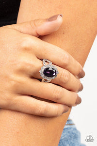 Paparazzi Ring - Picture of Oval Office Opulence - Purple  Oval Office Opulence - Purple