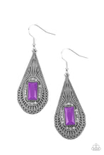 Load image into Gallery viewer, Paparazzi Earrings - Deco Dreaming - Purple
