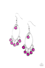 Load image into Gallery viewer, Paparazzi Earrings - Glassy Grotto - Purple
