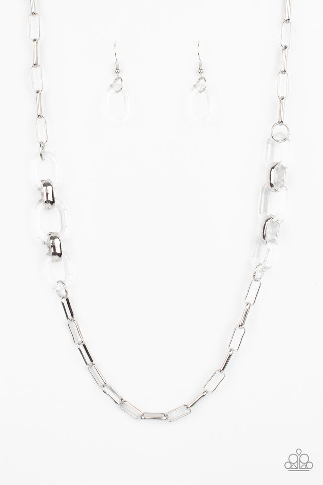 Paparazzi Necklace - Have I Made Myself Clear? - White
