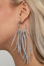 Load image into Gallery viewer, Paparazzi Earrings - No Place Like HOMESPUN - Silver

