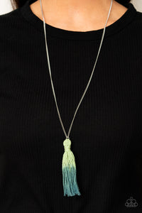Paparazzi Necklace - Totally Tasseled - Green
