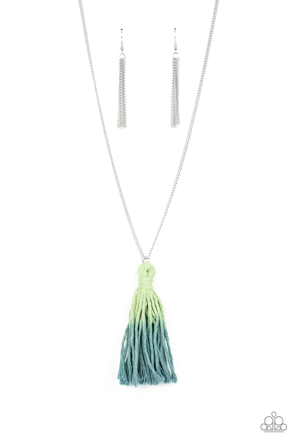Paparazzi Necklace - Totally Tasseled - Green