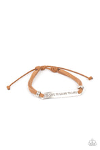 Load image into Gallery viewer, Paparazzi Bracelet - o Live, To Learn, To Love - Brown
