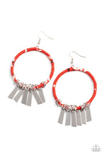 Load image into Gallery viewer, Paparazzi Earrings - Garden Chimes - Red
