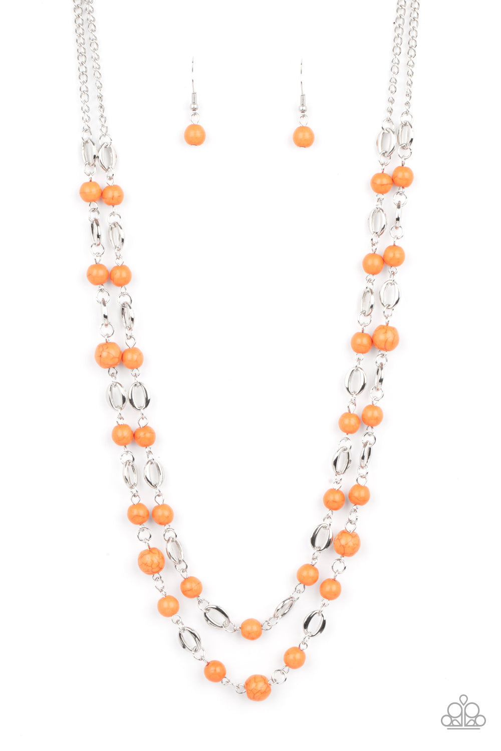 Paparazzi necklace - Essentially Earthy - Orange