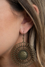Load image into Gallery viewer, Paparazzi Earrings - Rustic Groves - Brass
