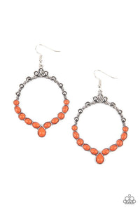 Paparazzi Earrings - Thai Treasures - Orange
