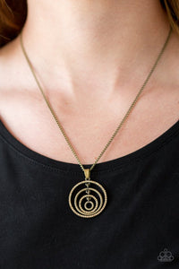 Paparazzi Necklace - Upper East Side - Brass